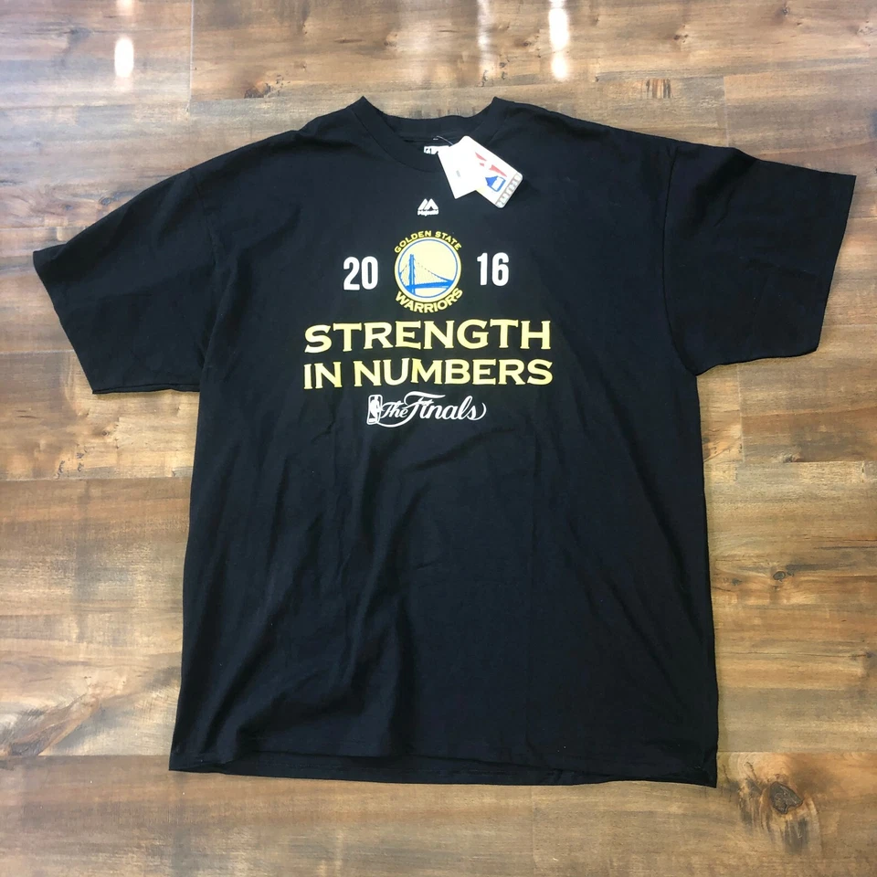 Majestic Golden State Warriors сила в цифрах финал 2016 мужской 2XL новый с Ярлыками - Изображение 2 из 4