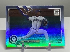2021 Topps Baseball Series 2 Rafael Montero #637 RAINBOW FOIL Mariners