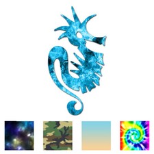 Sea Horse Art Seahorse - Decal Sticker - Multiple Patterns  Sizes - ebn605