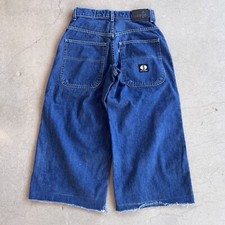 Vintage Levi  s SilverTab Baggy Wide Leg Jeans 1990s Chopped Skater JNCO RARE