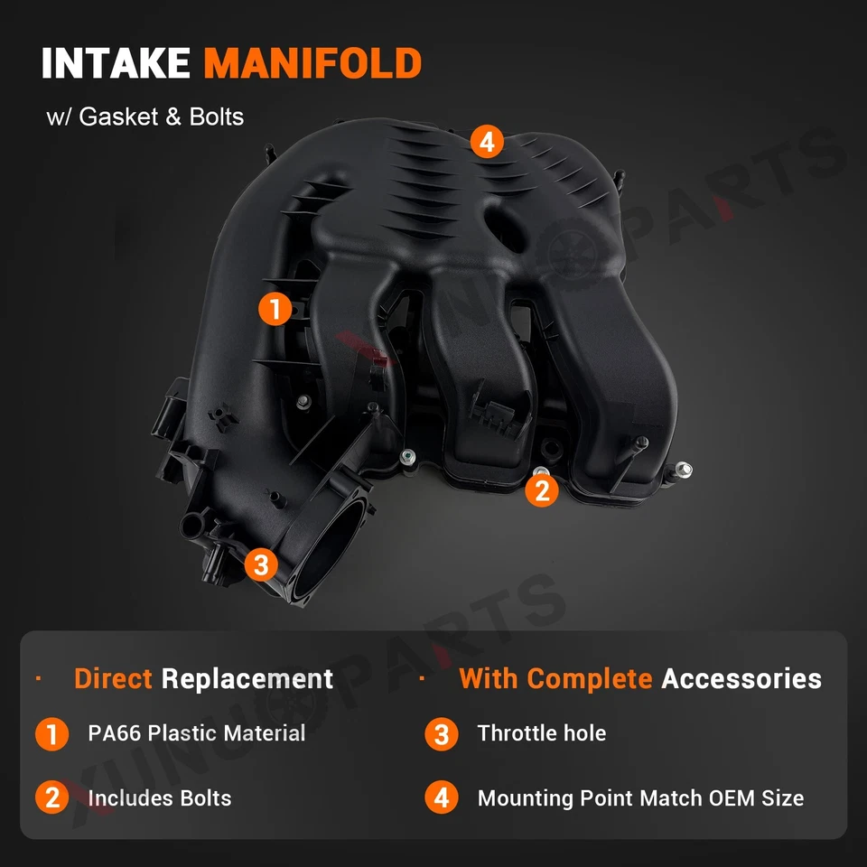 Colector de admisión para Chrysler 200 2015-2017 2014-2021 Ram ProMaster 1500 3,6 L Foto 4 de 4