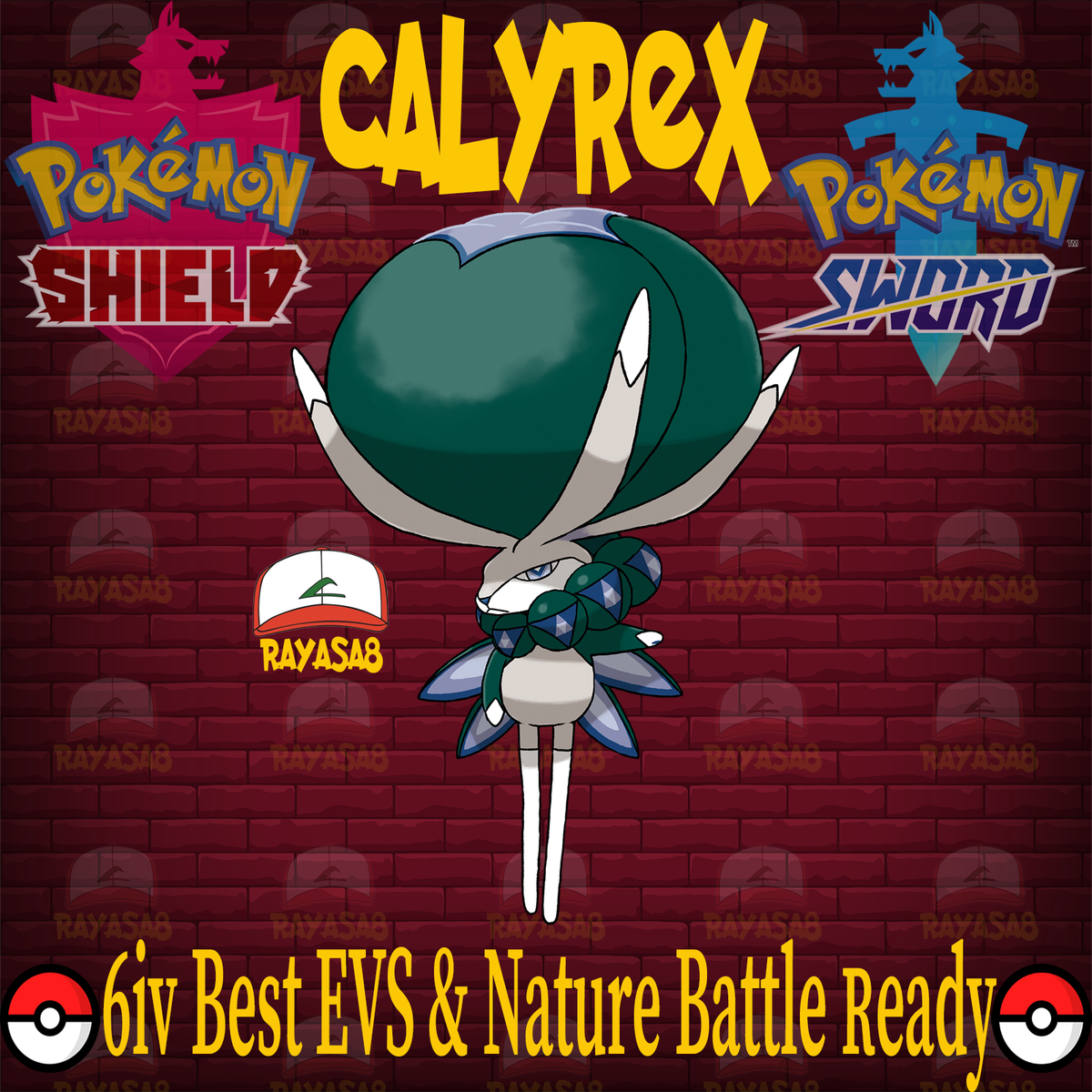 Pokémon Scarlatto/Viola – Calyrex Leggendario Lv100, 6IV, Modesto, Con Masterball (Codice?)