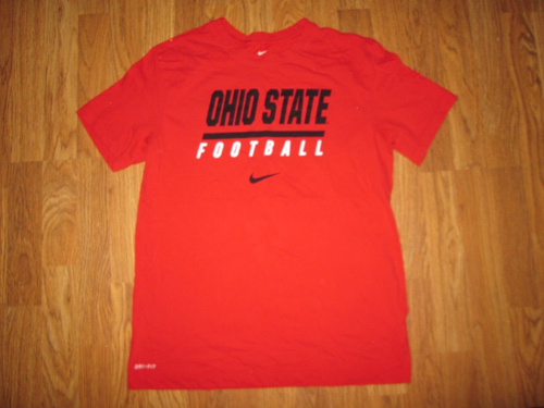 Mens THE NIKE TEE DRI FIT OSU OHIO STATE BUCKEYES football t shirt M Md Med