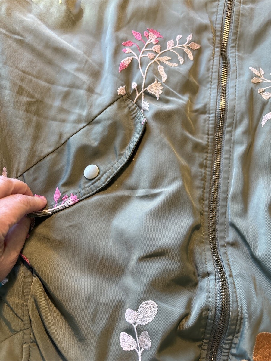 138 ANTHROPOLOGIE Ainsley Embroidered Bomber Jacket New M