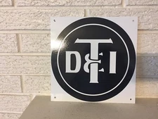 DT&I Detroit Toledo Ironton Railroad Logo Aluminum Train Sign New 9.75" DL