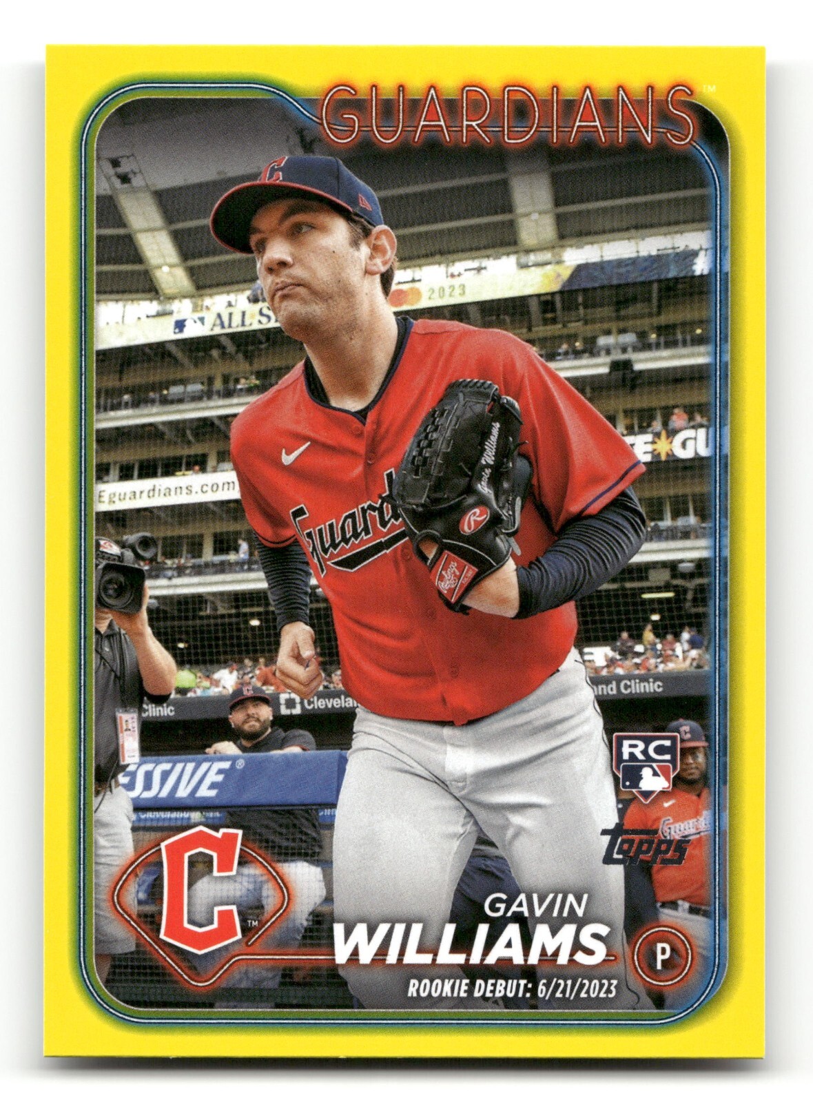 2024 Topps Update Series - Yellow -  Rookie -#US294 Gavin Williams (RC)