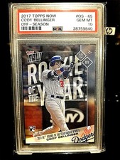2017 CODY BELLINGER TOPPS NOW ROOKIE OFF-SEASON #OS-65 PSA GEN MT 10 PRISTINE.