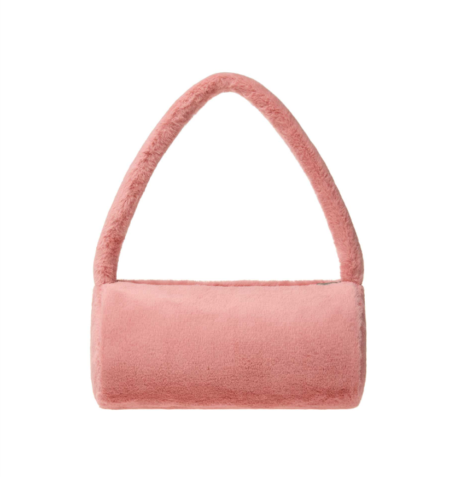 ★emis★FUR CYLINDER BAG★ EMIS FUR CYLINDER BAG - PINK, (100% AUTHENTIC) | eBay