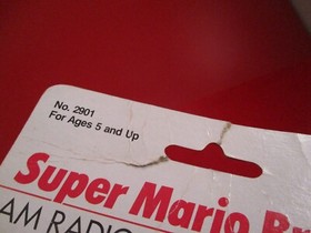 Super Mario Bros. Nintendo NES Era AM Radio w/ Earphones by Playtime 1989