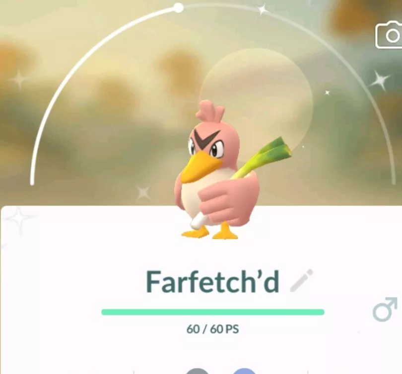 * Shiny Farfetch'd * Mini P T C - Pokémon - have 80k stardust