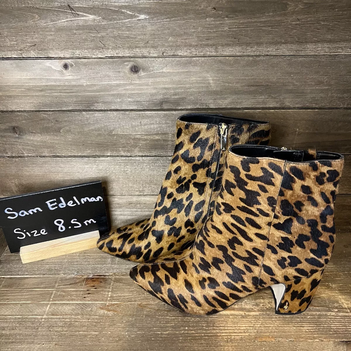 Sam edelman hilty leopard booties cheap