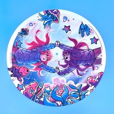 Celeste Madeline and Badeline Vinyl Record Soundtrack Felt Plush Slipmat 12  Mat