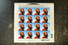 2019USA #5371 Forever - Marvin Gaye - Sheet of 16 Stamps  Mint   *small flaw*