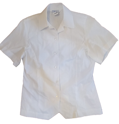 asu white dress shirt U.S. Army Women ASU White Short Sleeve Dress Shirt Size 8-ML Style #410