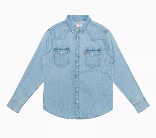 🔥69,50 $🔥Levi's Herren Barstow Classic Western Denim Druckknopf Hemd (Größe XL) - Bild 3 von 6