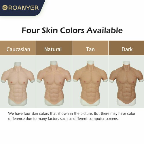 Silicone-Muscle-Chest-Suit-Realistic-BodySuit-Fake-Breast-Plate-Costume-Cosplay - Bild 4 von 14