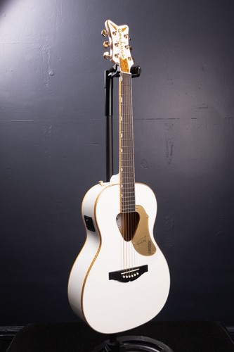 Gretsch G5021WPE Rancher Penguin Parlor Acoustic-Electric Guitar - White - Picture 3 of 8