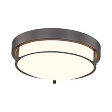 12 inch Flush Mount Ceiling Light, 2-Light Close to 12 Inch Oil-Rubbed Bronze