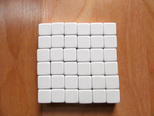 36 PCS Standard Size Blank Dice NEW