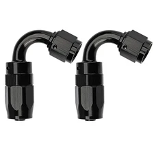 2Pcs 12AN 120° 120 Degree Swivel Hose End Fitting Adapter Oil/Fuel/Gas Hose Line
