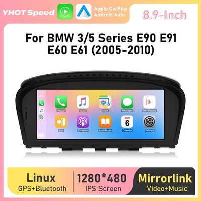 Apple Carplay Für BMW 5er E60 E61 E90 CCC Autoradio Linux Android Auto GPS Navi