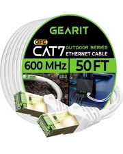 Gearit Cat7 50ft Outdoor Series Ethernet Cable OFC 600mhz