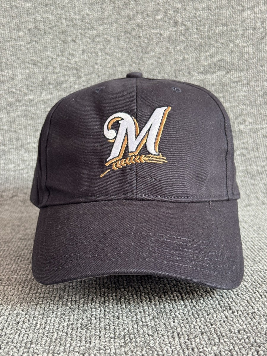 Lee Milwaukee Brewers Dad Hat Strapback Black One Size Cap