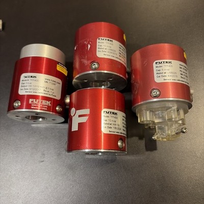 Futek TFF400 Reaction Torque Sensors | Lot of 4: 5 in-oz X2 & 10 in-oz X2 As-Is