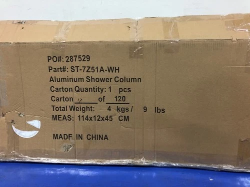 Signature Hardware 426005 Tilley Outdoor Shower Panel with Hand Shower - White - Picture 1 of 3