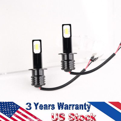 NEW H1 6000K CSP LED Headlight Bulb Kit Super Bright White 40000LM High Low Beam