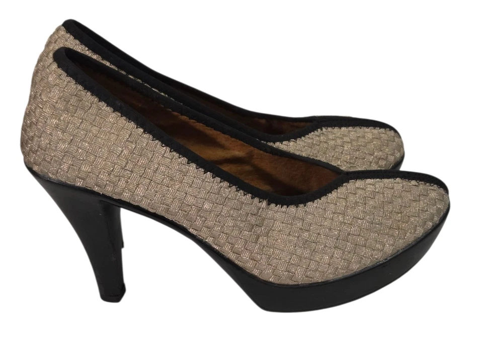 Bernie Mev Heels Legend Platform Pumps Size EU 40 US 9 Champagne Shoes - Image 4 of 4