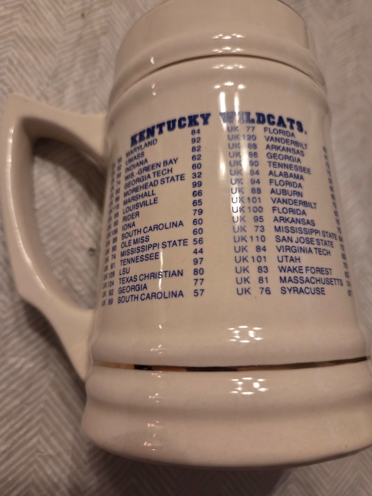 1996 NATIONAL CHAMPIONS KENTUCKY WILDCATS STEIN/MUG.