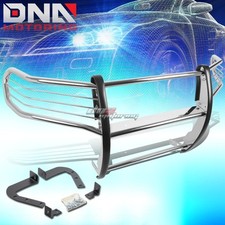 For 11-16 Grand Cherokee Wk2 Suv Black Coated Mild Steel Front Grill Guard Flame