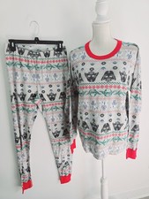 Hanna Andersson Organic Cotton Star Wars Long John Pajama Set Womens L Large
