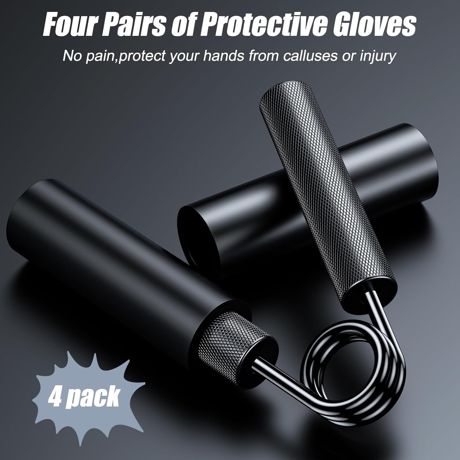 Grip Strength Trainer 4 Pack,50LB-200LB Metal Hand Grip Strengthener