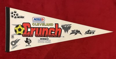 Vintage 29 Inch Cleveland Crunch MISL Pennant Major Indoor Soccer ...