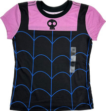 Disney Store Kids Purple Black Short Sleeve Vampirina Costume Shirt Top Sz XS 4