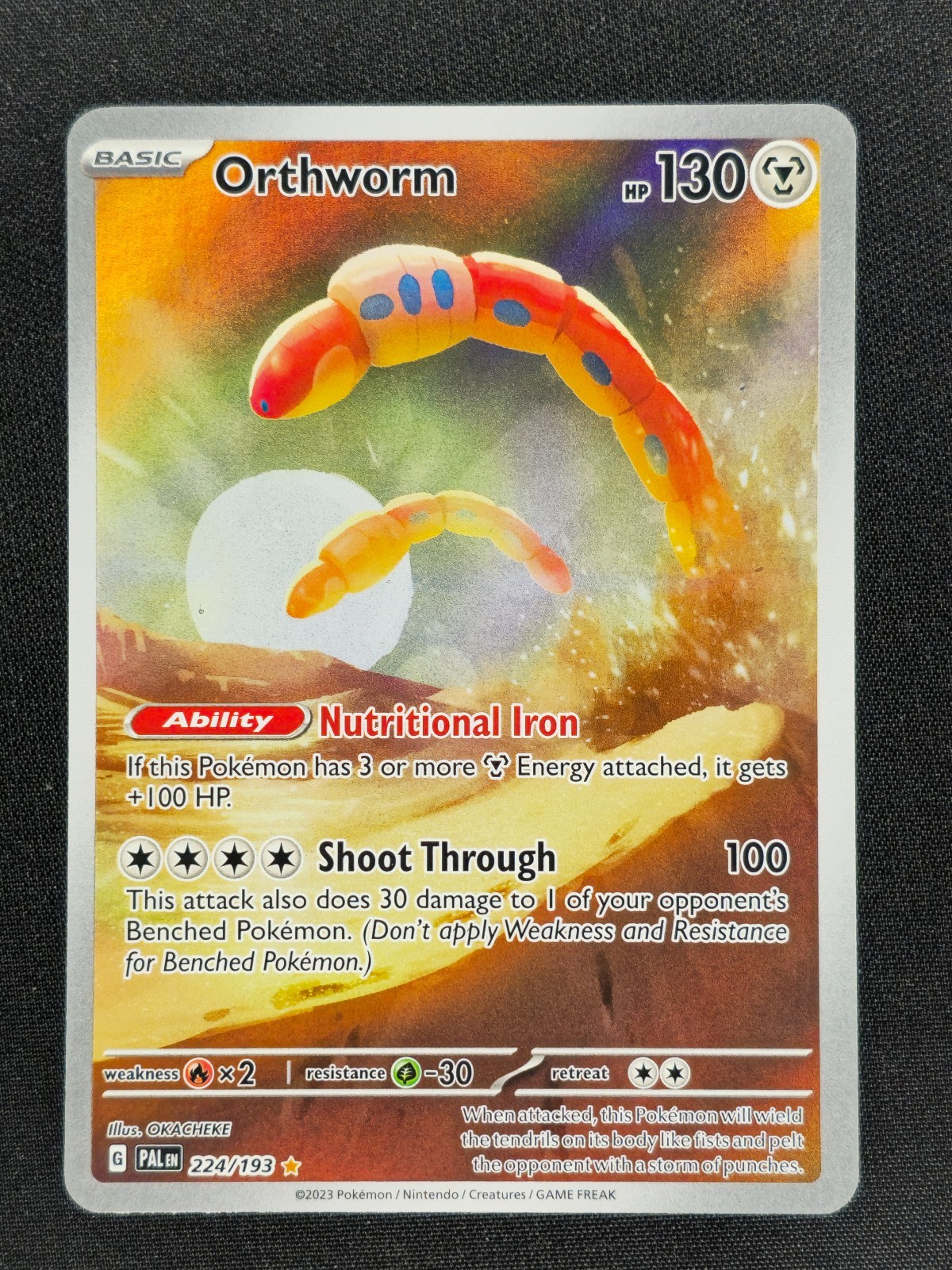 Orthworm 224 Pokemon Paldea Evolved 2023 NM 🔥🔥🔥