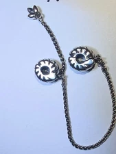 Pandora Grains of Energy Safety Chain Charm 925 Sterling Silver Style# 797588-05