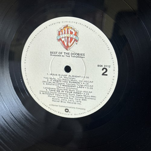 Doobie Brothers Best Of The Doobies LP Warner BS-3112 1978 VG+/EX OIS Play Grade - Picture 7 of 8