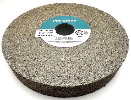 Versatile 6" x 1" Deburring Wheel - Fine Grit for Angle, Bench, and Die Grinders - Picture 10 of 10