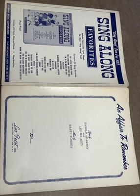 1957 An Affair to Remember Sheet Music Harry Warren VG Vintage Film Theme