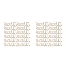 Reusable Beige Wood Pieces for Crafts Music Note Shapes Kids Art Supplies