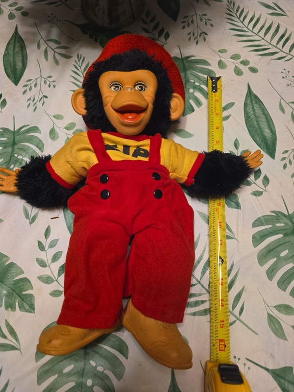 1950’s ZIP THE MONKEYTHE RUSHINGTON COMPANY DOLL PLUSH 15”