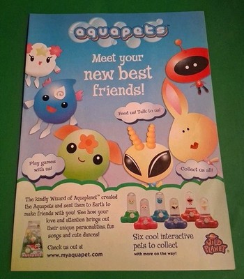 Aquapets Wils Planet Vintage Print Ad 2004 8x11