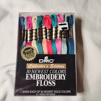 DMC Embroidery Floss Collector s Edition Set  30 New Colors Skeins 8.7 Yrds. NEW