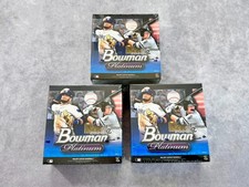 Lot of 3 2020 Bowman Platinum Baseball Mega Box Factory Sealed: Auto + Parallels