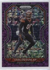 2020 Panini Prizm No Huddle Purple Prizm 13/35 Carlos Dunlap #53 nd3
