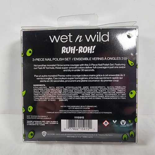 SCOOBY-DOO MÁQUINA MISTERIOSA WET 'n WILD Set de Maquillaje, ¡VIENE CON BOLSA DE COSMÉTICOS NUEVO! - Imagen 10 de 23