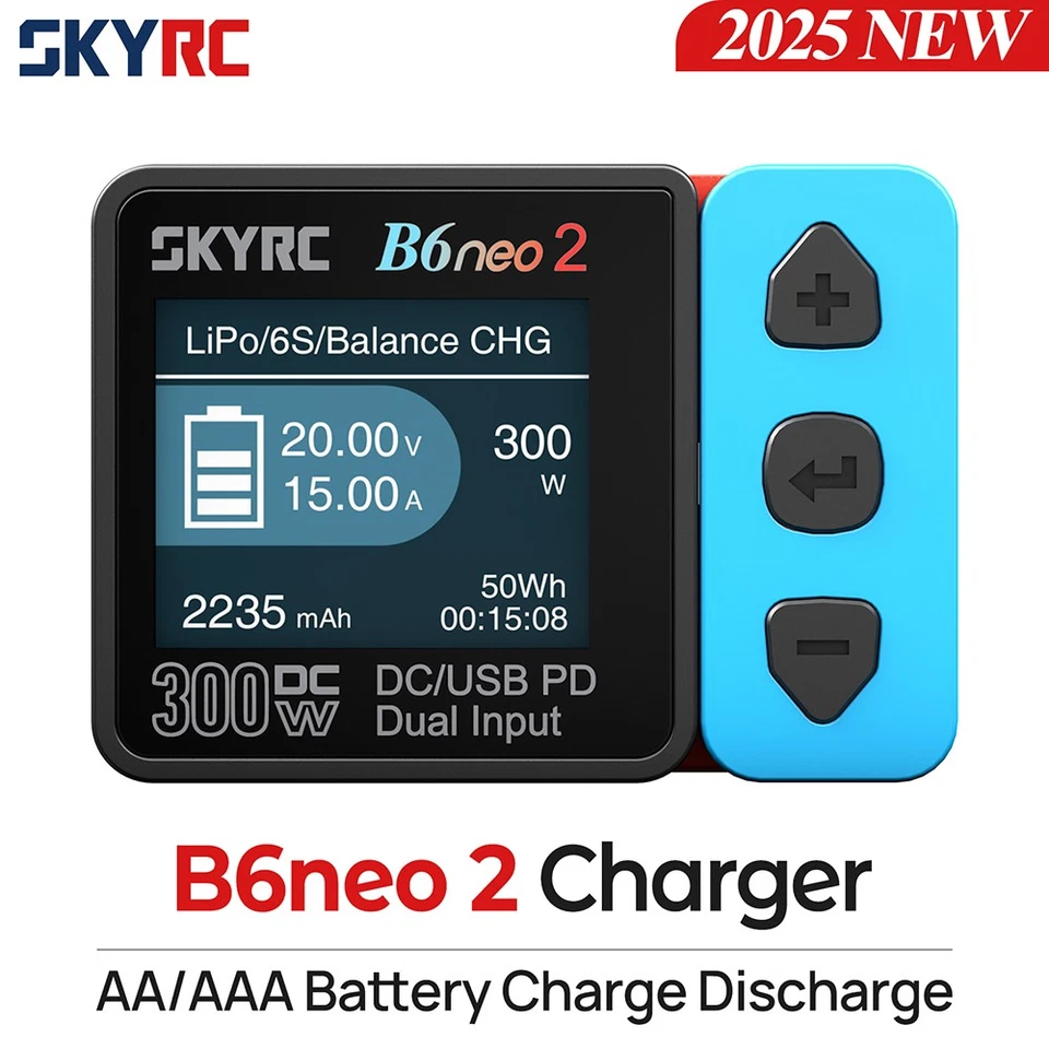 SKYRC B6neo2 Smart Charger DC 300W PD 126W For LiPo/LiFe/Lilon/LiHV/NiMH/NiCd/Pb - Image 4 of 4